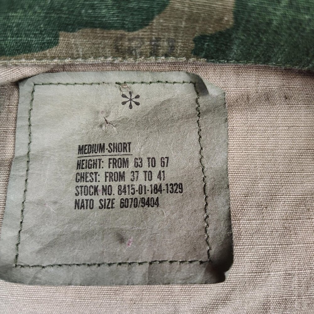US Army BDU Jacket Mens Medium Short Woodland Camo Ripstop USGI Military Coat - Picture 3 of 10